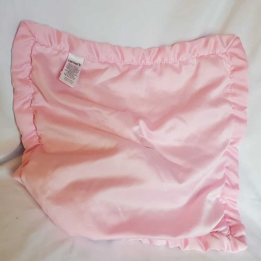 Carter's baby girl Pink And White Unicorn Lovey Security‎ Blanket
